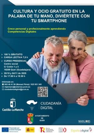 Curso gratuito en Quer para aprender a usar el smartphone y mejorar habilidades digitales