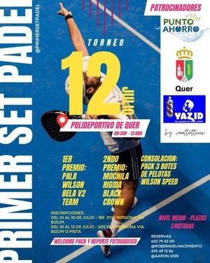 Quer será sede del Torneo de Pádel 