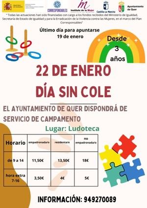 Campamento urbano en Quer para el festivo de San Vicente