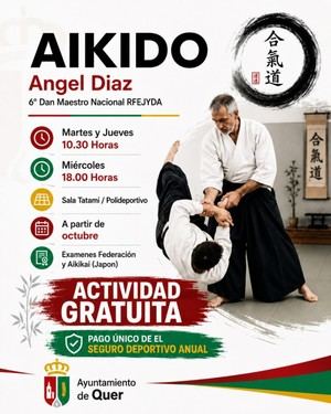 Quer ofrece clases gratuitas de Aikido a partir de septiembre