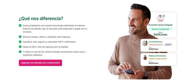 Rent2me lanza plataforma digital para optimizar el alquiler en España