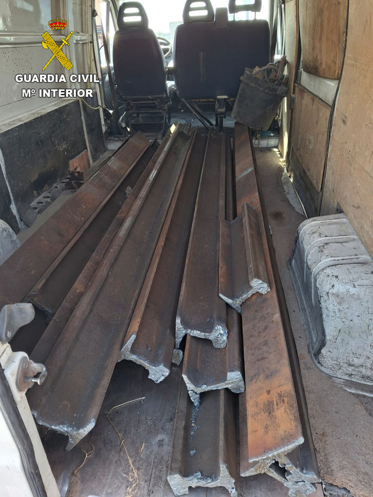 Detenidos en Guadalajara cuatro miembros de un clan familiar dedicado a la sustracción de material ferroviario