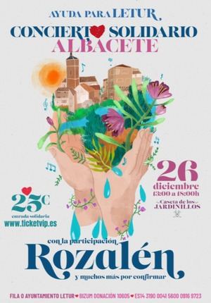 Rozalén encabeza un desfile de solidaridad en el concierto benéfico Albacete X Letur ante 3.500 personas