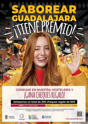 La campaña Saborear Guadalajara llega en abril a la ciudad con 100 establecimientos y premios valorados en 12.000 euros