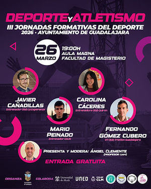 El Ayuntamiento de Guadalajara y la Universidad de Alcalá organizan una sesión formativa centrada en el atletismo y la educación deportiva
