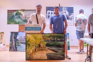 Una bella vista de la Fuente de los Muertos, ganadora del XXII Concurso de Pintura Rápida Villa de Trillo