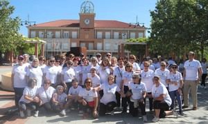 Cien jubilados participan en encuentro de gimnasia en Cabanillas