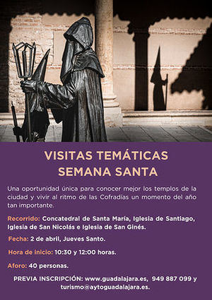 Guadalajara abre las puertas de su Semana Santa con visitas guiadas temáticas para descubrir sus tradiciones desde dentro