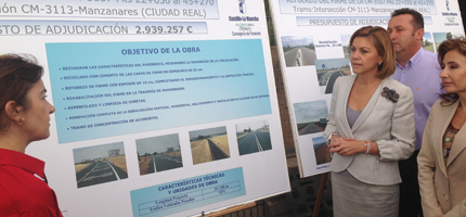 Cospedal subraya las actuaciones del Gobierno regional con el objetivo de velar por la seguridad del tráfico