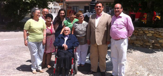 La Diputación felicita a Elías Laina, vecino de Fuensaviñán, en su 101 cumpleaños