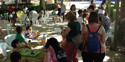 Accem organiza actividades infantiles en el Parque de la Alameda en Sigüenza
