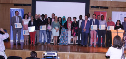 Los premiados en el acto. (Foto: Álvaro Picazo Pérez)