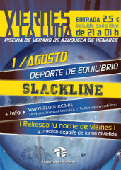 El programa 'Viernes a la luna' de Azuqueca ofrecerá una exhibición de equilibrio de slackline